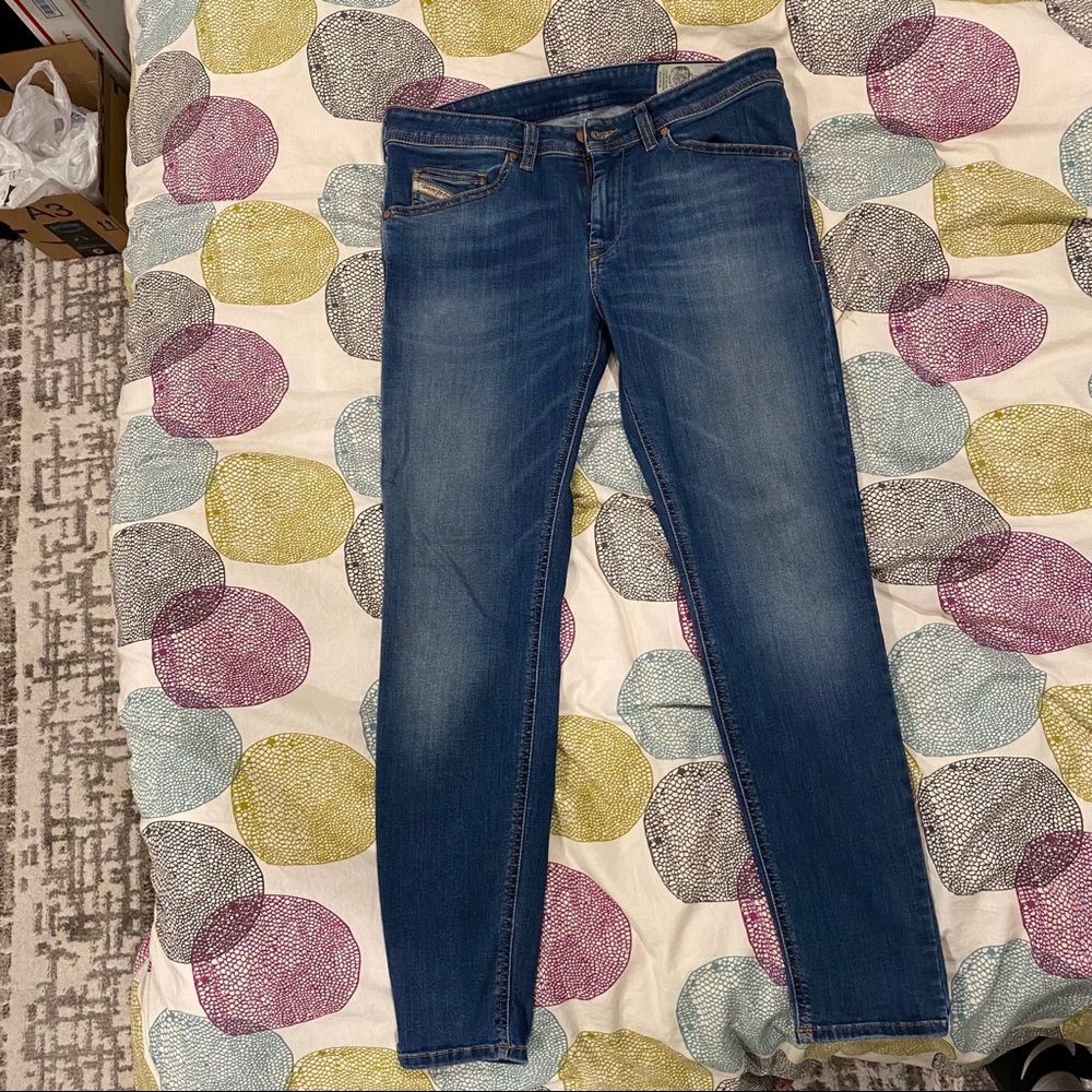 Diesel Sticker W32xL30 Skinny Jean Blue
